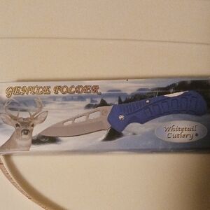 Whitetail Cutlery Blue Folding Knife